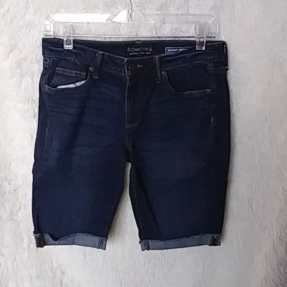 Women's jean bermuda shorts